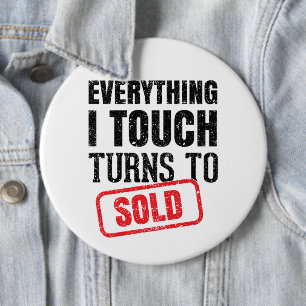 Realtor Funny Mug Business Card Button