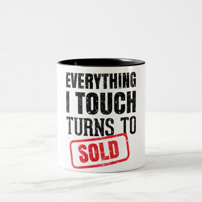 Realtor Funny Mug Zweifarbige Tasse (Mittel)