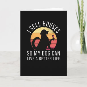 Realtor Geschenk für Hund Lover Karte