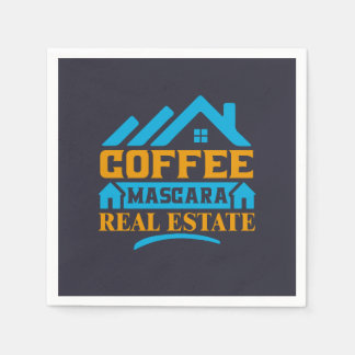 Realtor Gift | Coffee Mascara Real Anwesen Serviette