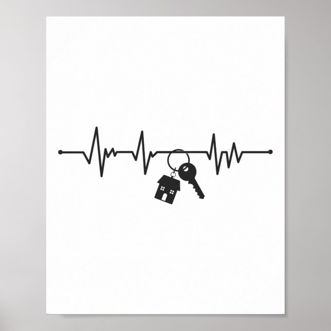 Realtor Heartbeat Poster (Vorne)