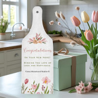Realtor Housewärming Floral Watercolor Wohngestalt