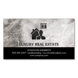 Realtor Marble Magnetische Visitenkarte
