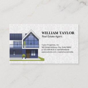 Realtor   Modern House Logo   QR-Code Visitenkarte
