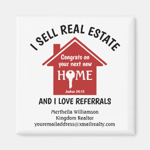 Realtor moderne Je VENDS IMMOBILIER Magnet