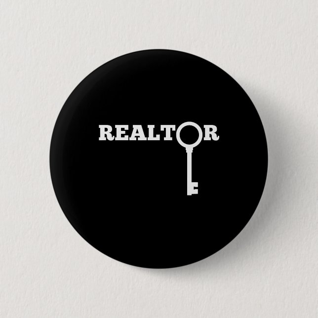 Realtor New Agent Real Estate License Trainee Funn Button (Vorderseite)