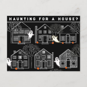 Realtor October Halloween Postcard Postkarte