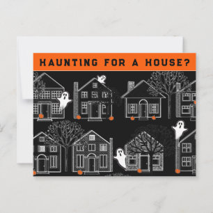 Realtor October Halloween Postcard Postkarte