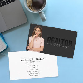 Realtor Real Anwesen Agent Beruflich Foto hinzufüg Visitenkarte