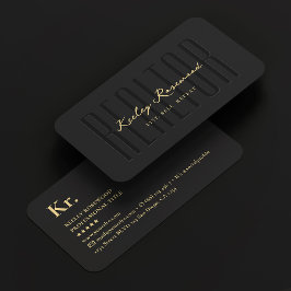 Realtor Real Anwesen Agent Elegante Highlights Visitenkarte