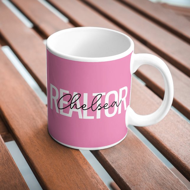 Realtor Real Anwesen Agent Personalisiert Name Kaffeetasse (Von Creator hochgeladen)
