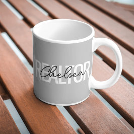 Realtor Real Anwesen Agent Personalisiert Name Kaffeetasse