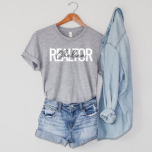 Realtor Real Anwesen Agent Personalisiert Name T-Shirt