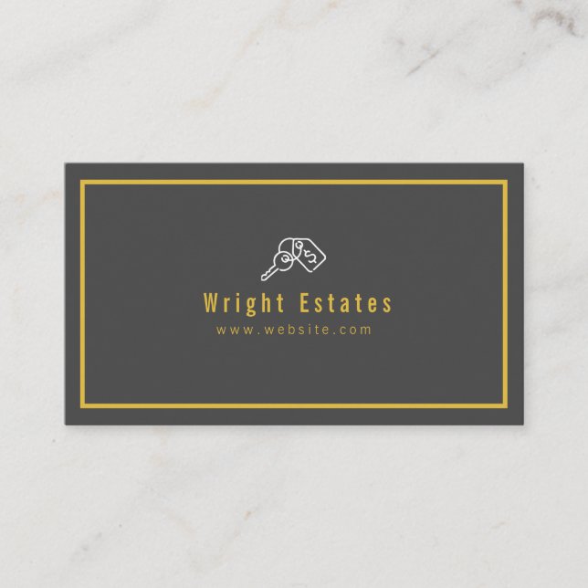 Realtor Real Anwesen Agent Services Visitenkarte (Vorderseite)