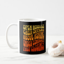Realtor Real Anwesen Favorites Groovy Retro Boho Kaffeetasse