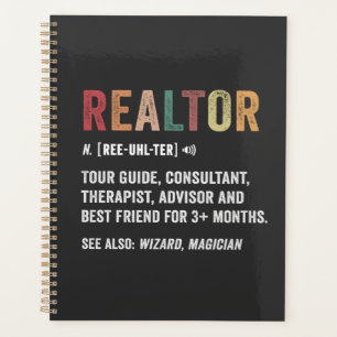 Realtor Real Anwesen Funny Quote Planner Planer