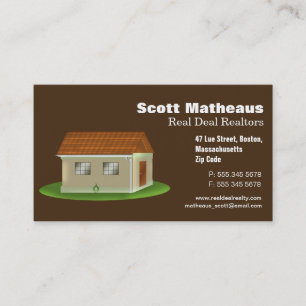 Realtor Realty Real Anwesen Agent Business Card Visitenkarte