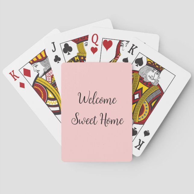 Realtor welcome home housewarming add your name te spielkarten (Rückseite)