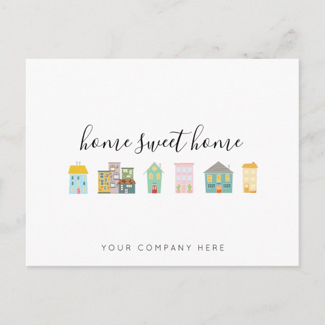 Realtor Zuhause Sweet Zuhause Promotional  Postkarte (Vorderseite)