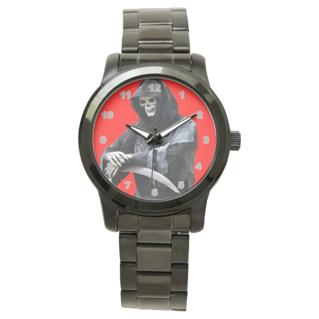 Reaper Custom Oversize Black Bracelet montre homme (devant)