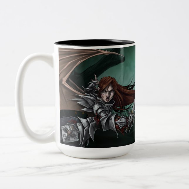 ReaperCon 2019 - Kaffee-Tasse (groß) Zweifarbige Tasse (Links)
