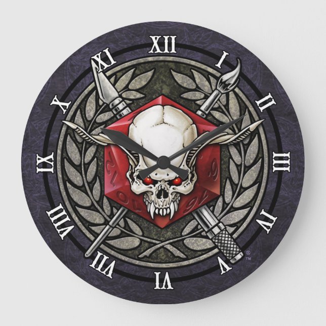 ReaperCon 2019 - Logo-Wanduhr Große Wanduhr (Vorderseite)