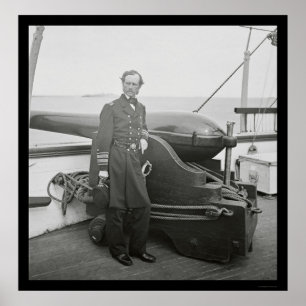 Rear Admiral John Dahlgren von einem Dahlgren Gun Poster
