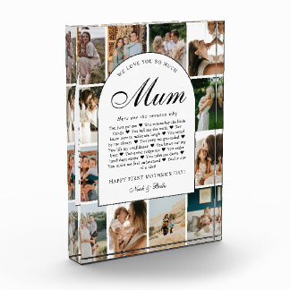 Reasons We Love You Mum Photo Grid Collage Fotoblock