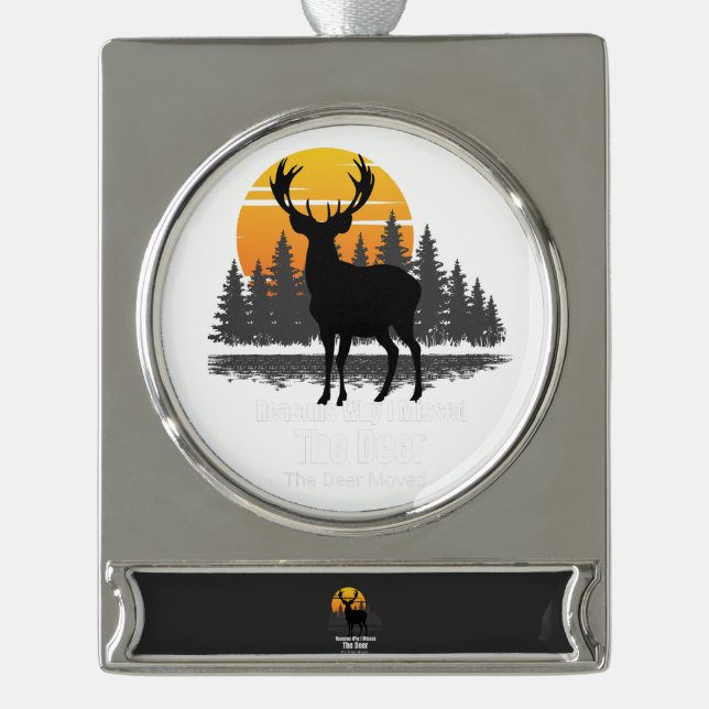 Reasons Why I Missed The Deer Banner-Ornament Silber (Vorderseite)