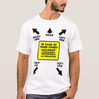 Réassemblez comme indiqué T-shirt drôle vierge