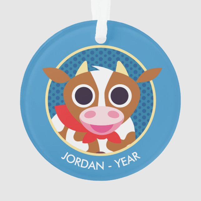 Reba die Kuh Ornament (Rückseite)