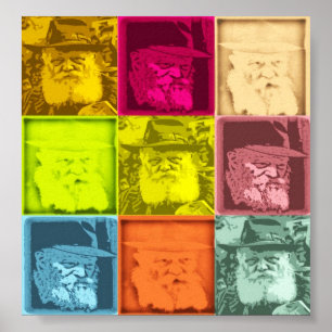 Rebbe Pop-Kunst Poster