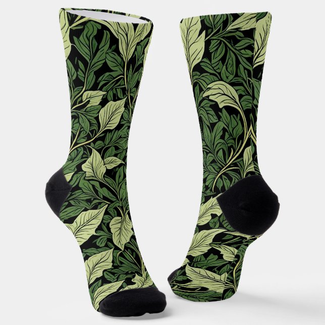 Rebcluster in Grünschattierungen Socken (Gewinkelt)