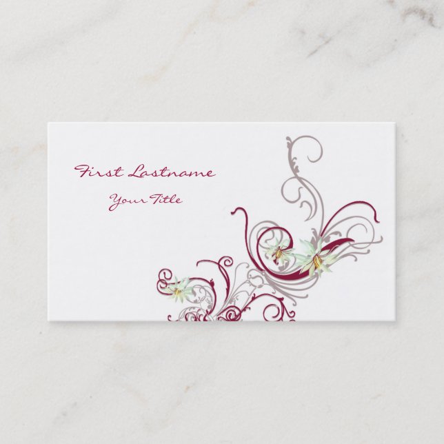 Rebe-Visitenkarte Visitenkarte (Vorderseite)