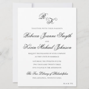 Rebecca - Classique, Faire-part de mariage Formel