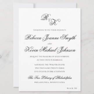 Rebecca - Classique, Faire-part de mariage Formel