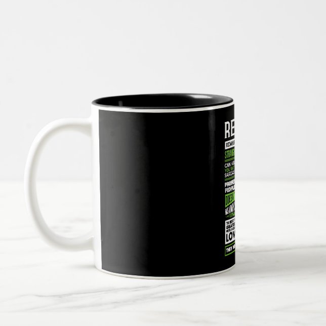 Rebecca Girl Name Definition Zweifarbige Tasse (Links)