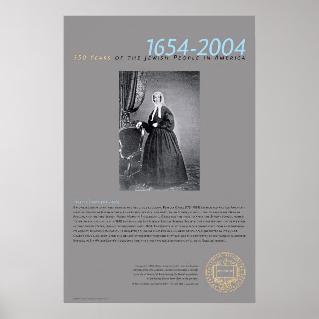 Rebecca Gratz (1781-1869) Poster (Vorne)