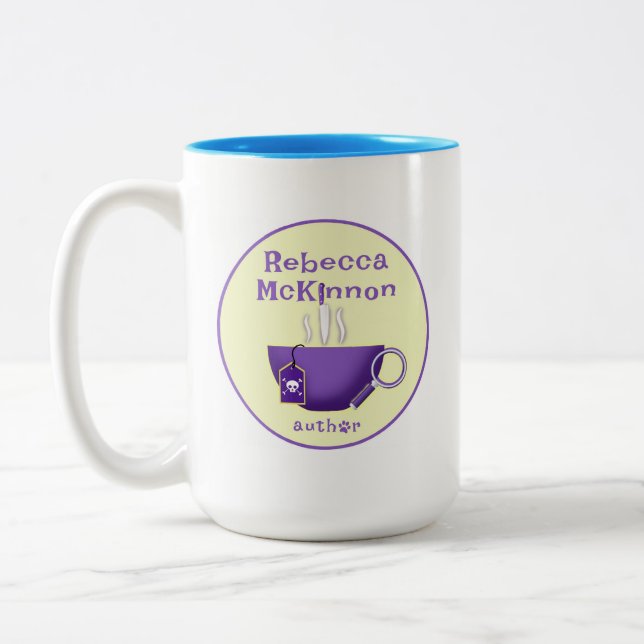 Rebecca McKinnon Mystery Auteur Logo Mug (Gauche)