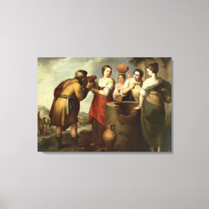 Rebecca und Eliezer an gut, c.1665 Leinwanddruck
