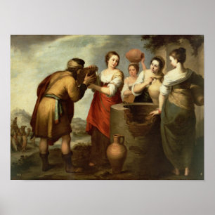 Rebecca und Eliezer an gut, c.1665 Poster