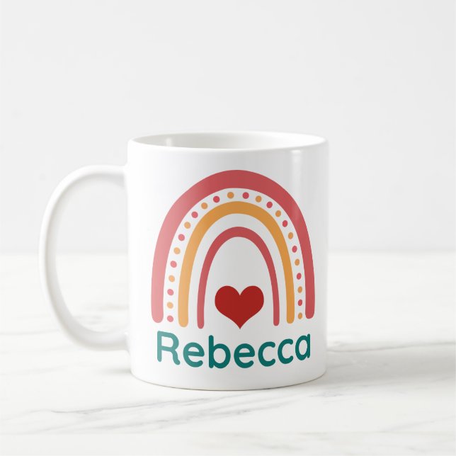 Rebecca Vintag Boho Rainbow Kaffeetasse (Links)