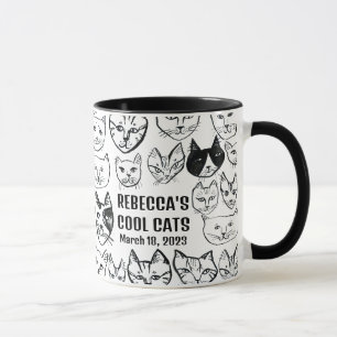 Rebecca's Coole Katzen Niedlich Funny Cat CUSTOM Tasse