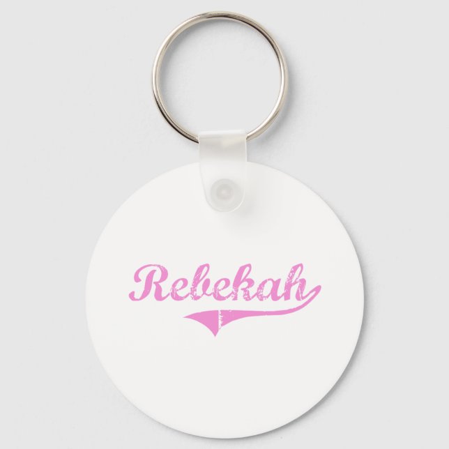 Rebekah Classic Style Name Schlüsselanhänger (Vorderseite)