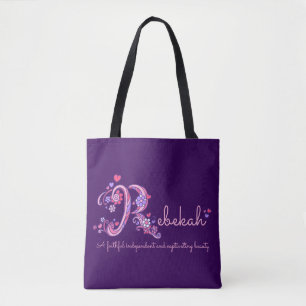 Rebekah R Monogrammkunst- u. Tasche