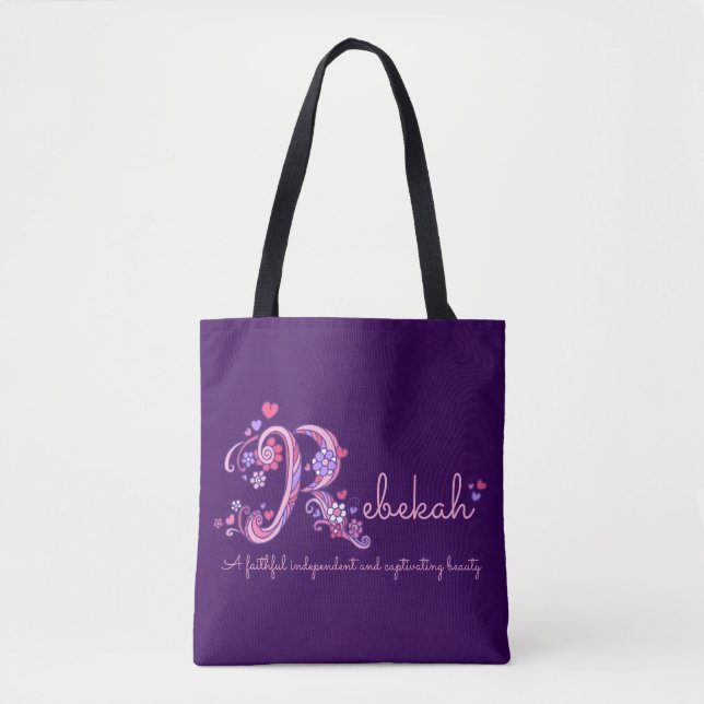 Rebekah R Monogrammkunst- u. Tasche (Vorderseite)