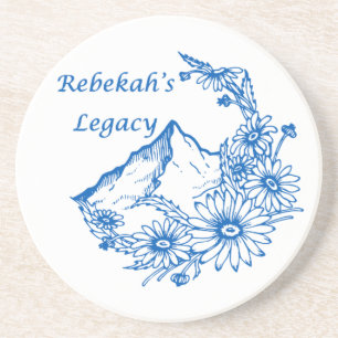 Rebekahs Legacy Sandstein-Getränkeuntersetzer Getränkeuntersetzer