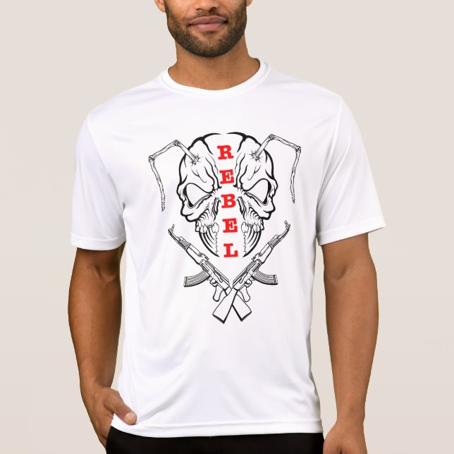 "REBEL EYES - Furchtloser Ausdruck" T-Shirt (Vorderseite)