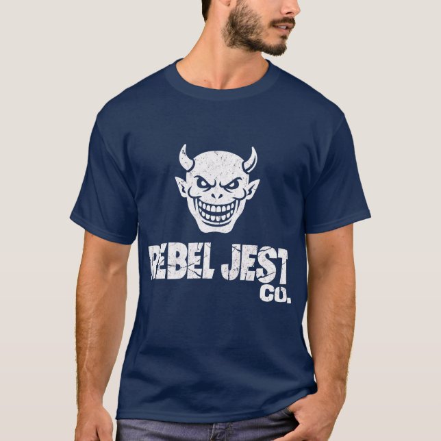 Rebel Jester Co. – Devil Grin Streetwear Logo Tee (Vorderseite)