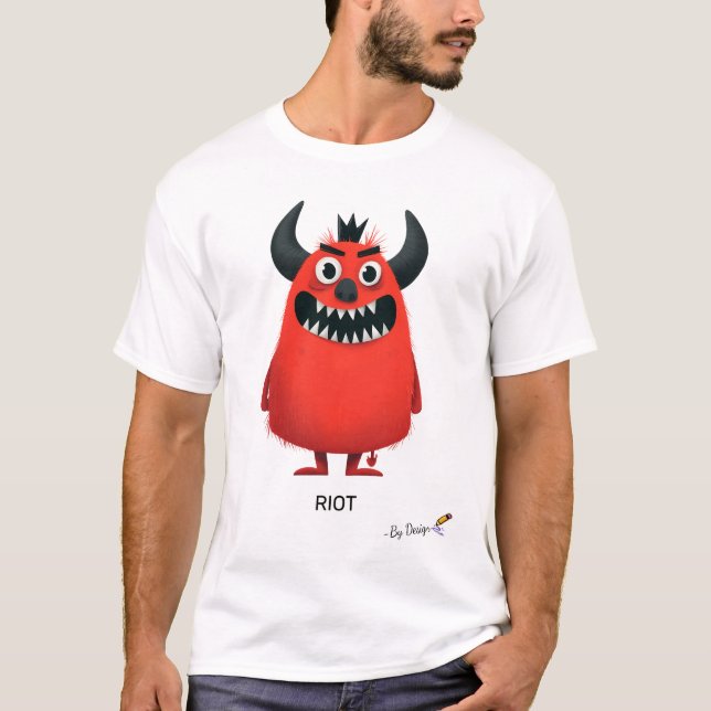 Rebel Monster | Originelles Design für Erwachsene T-Shirt (Vorderseite)